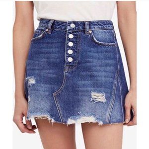 Free People Harvey Jean Skirt